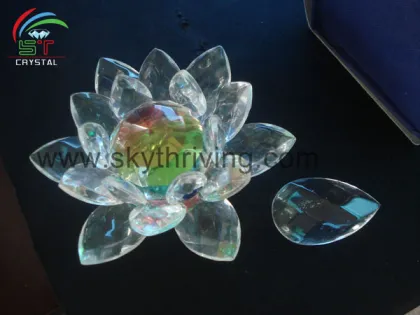crystal louts flower, crystal flowers