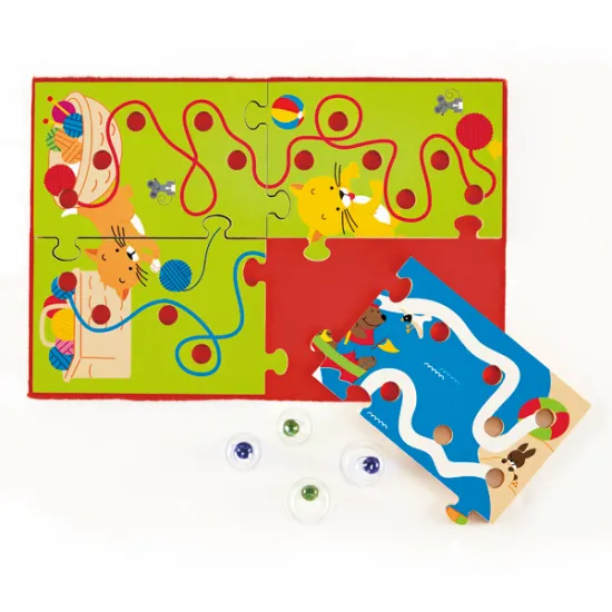 Children practice hand-to-eye coordination Scrible Maze baby toy