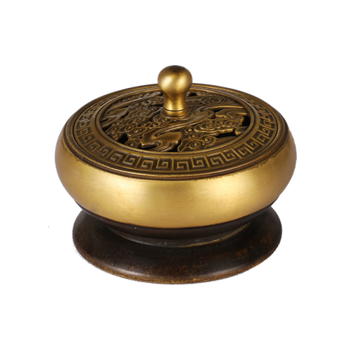 Brass incense burner indoor sandalwood mosquito coil box