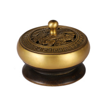 Brass incense burner indoor sandalwood mosquito coil box