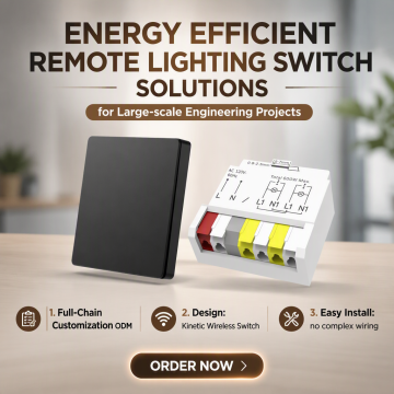 RF Kinetic Lighting Switch for Indoor Dimmer Control