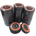 Disque de bande de roue abrasives noires de 5 pouces pour le polissage