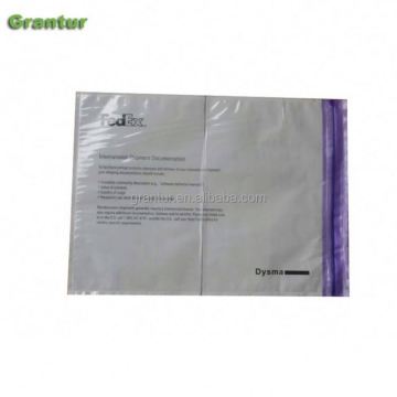 Custom FedEx Packing List Envelope with Reclosable Zipper Closure