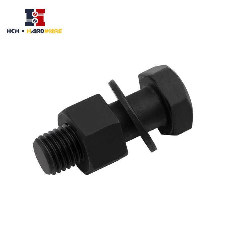 Combination Bolt nut washer Black