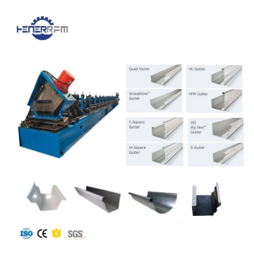 Full Automatic Metal Rain Water Gutter Roof Roll Forming Machine