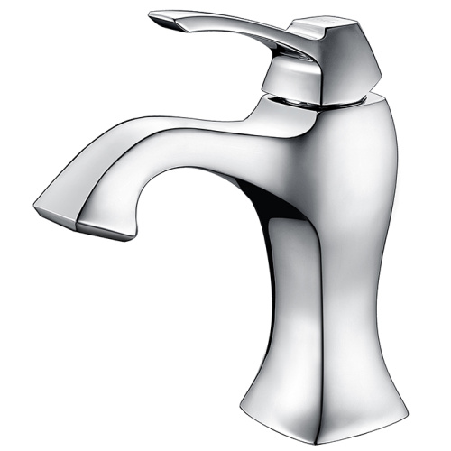 Gold Brass Bathroom Faucets Single Handle