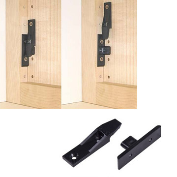 drop on clips for cabinet