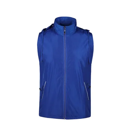 Detachable collar cap vest