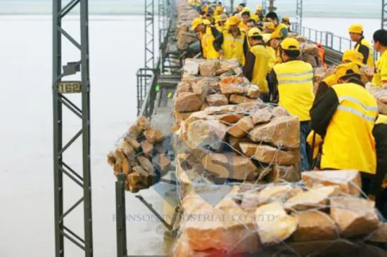 Customized Free Sample Straight Twist Gabion Bags Mesh By Hexagonal Mesh Wire