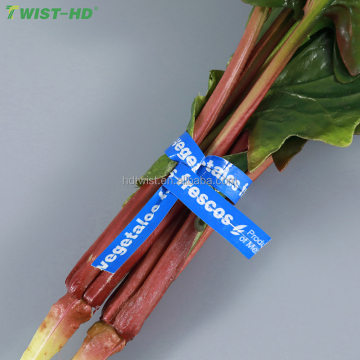 3/8inch Paper/Plastic Vegetable Twist Tie Custom Print in North America