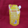 custom yellow printed 500g stand-up pouch for shampoo