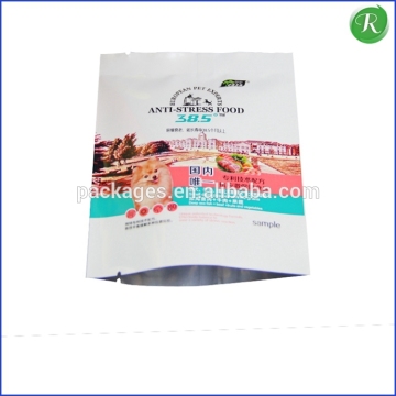 Customized design bottom opening food vacuum bag/ resealable food grade plastic bags for food with window&hang hole