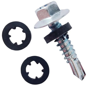 Hexagonal Hex Head Self-Drilling Roofing Screws with Tek Tapping Technology and Washer: High-Quality Fastening Solutions for Roofing Projects