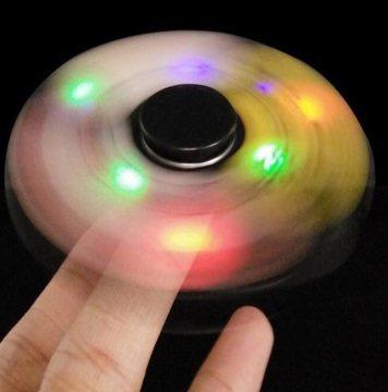 Fidget Hand Spinner With LED Light Brand New Tri Spinner Prime Toy With 7 Colored Shining