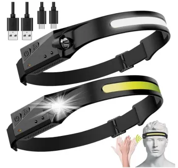 LED Rechargeable Headlamp for Camping, Hiking, and Fishing