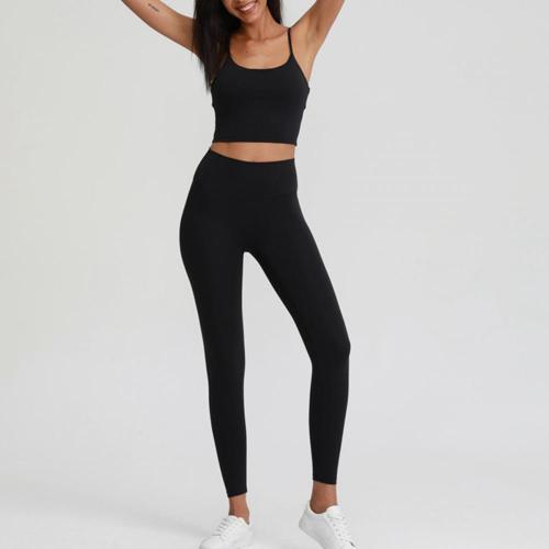 Kvinnor hög midja Workout Fitness kvinnor yogaset