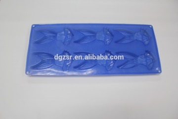 rabbit shape silicone ice tube tray