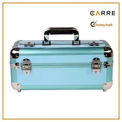 aluminum cosmetics makeup organizer box