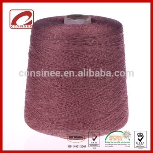 Consinee fashion viscose metallic yarn better than japanese metallic yarn