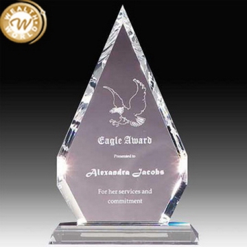Economic professional cheap glass crystal trophy