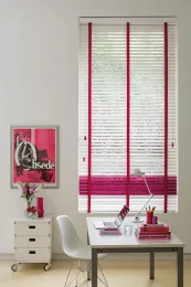 White ladder tape basswood window blinds