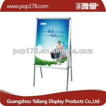 factory metal hard poster frame poster stand for advertising metal display rack table top display rack