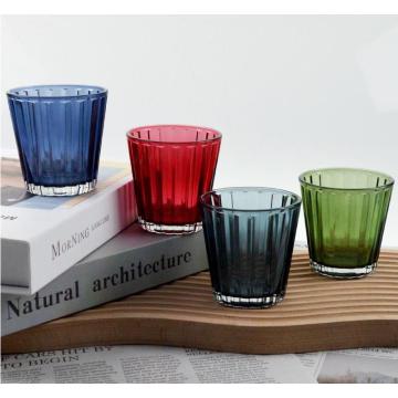 Hot Sale Colorful Glass Candle Holder