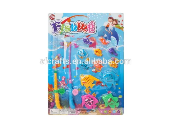 plastic children fishing game toys with 2 fishing rod