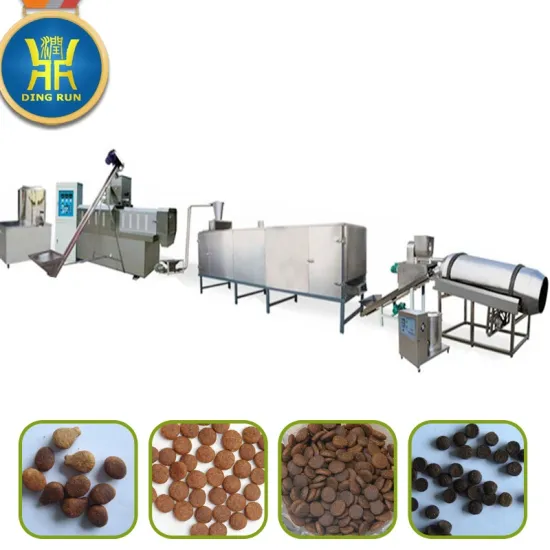 automatic dog cat fish shrimp pet food extruder machine production line