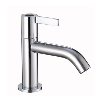 Single lever polished brass mixer luxury wash faucet