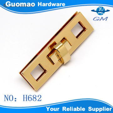 Long Zinc Alloy Type and Plating Technics rectangle twist lock for bag