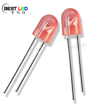 High Bright 5.2x3.8mm Oval Red Led Diffused Flangeless