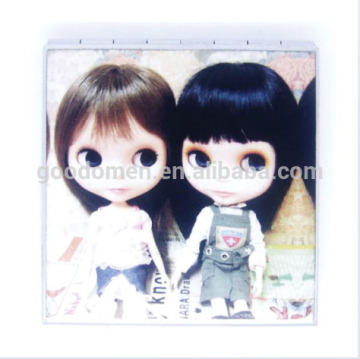 plastic mini pocket compact mirror for promotion