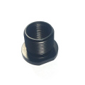 Black aluminum automobile oil filter spacer joint