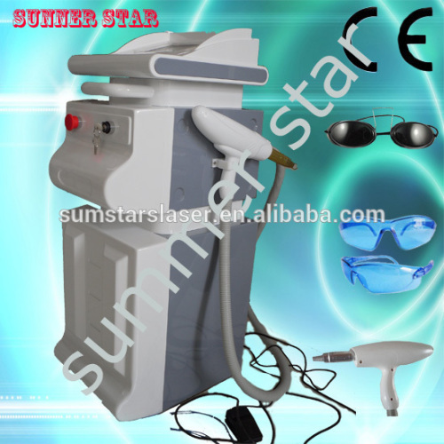 Hair removal &tatoo removal ipl-shr long pulse nd yag laser machine