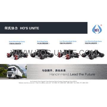 trailer bogie with 6 spoke axles