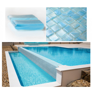 High security pool glass mosaic tiles