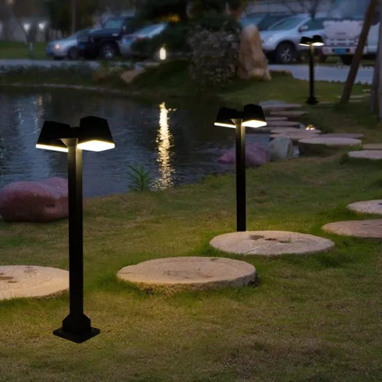 Double Heads LED Lawn Light for Patio Landscape