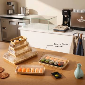 Vassoio per sushi in carta da imballaggio conforme PPWR