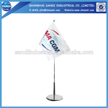 China 100% polyester desk flag stand