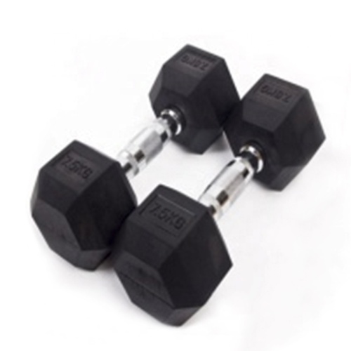 Toptan Spor Salonu Kauçuk Ağırlıklar Altıgen Hex Dumbbell Seti