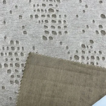 Polyester Rayon Double Jacquard Knitted Fabric