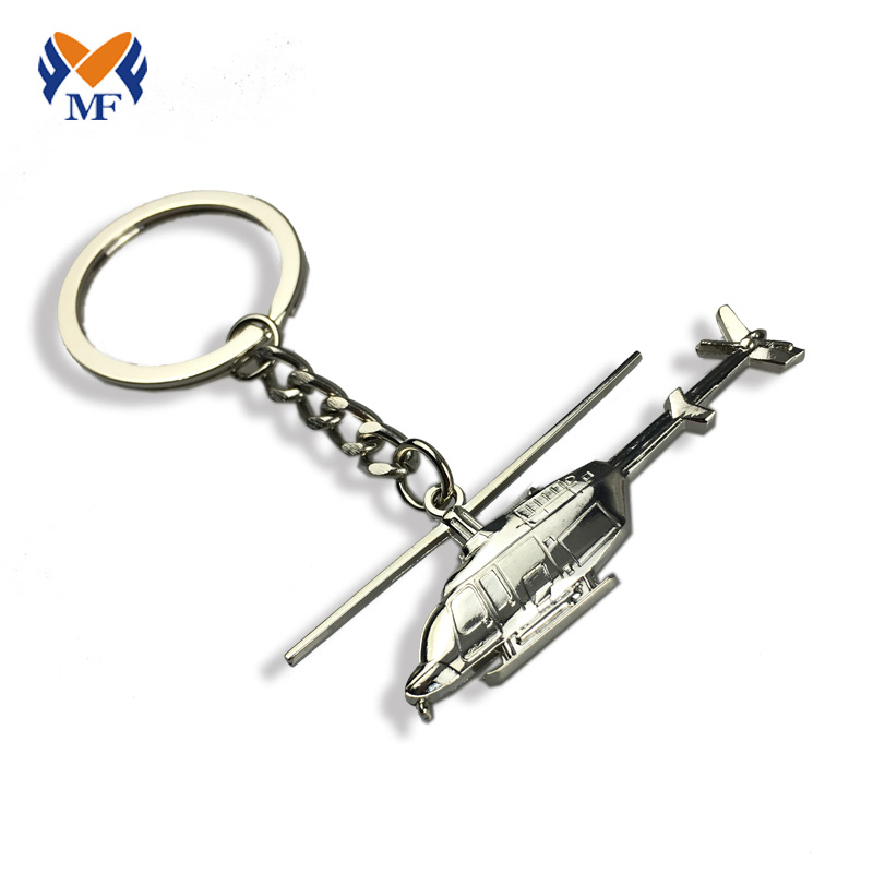 Custom make metal airplane keychain