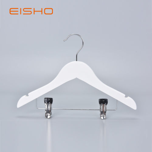 EISHO Child Wood Hanger With Clips