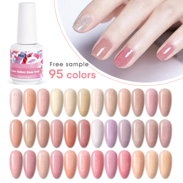 Missgel Custom 95 Nude Colors Rubber Base Gel Wholesale Supplies UV Nail Products