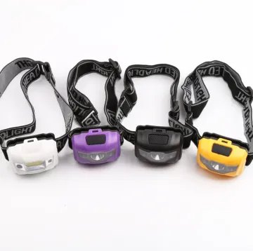 Rechargeable 3W LED Headlamp with 150 Lumens, 3 Modes, White & Red Light, Waterproof