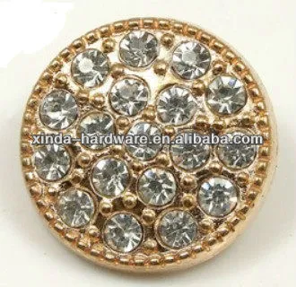 Fancy Diamond Jeans Buttons - Metal Crystal & Rhinestone Shank A-Class Buttons