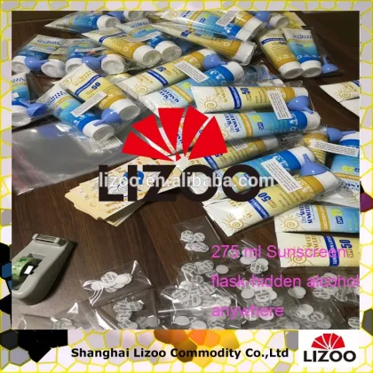 Sunscreen Lotion Tube Flask - Easy To Fill Hidden Booze Container