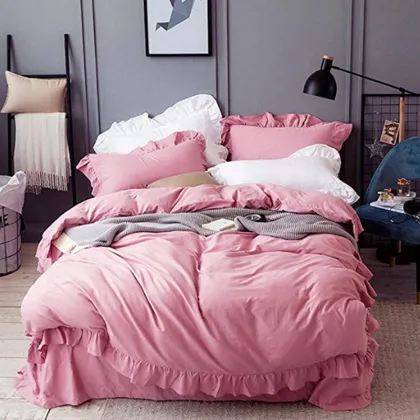 Cotton Ruffles Design Duvet Covers