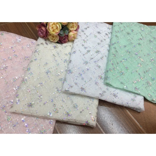 Mesh lace fabric embroidered fabric